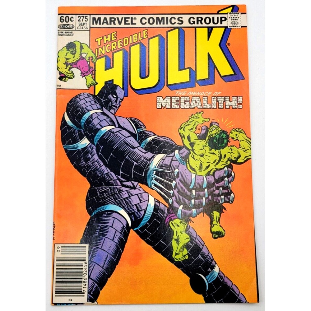 INCREDIBLE HULK #275 (1982) / VF / MEGALITH NEWSSTAND MARVEL BRONZE AGE